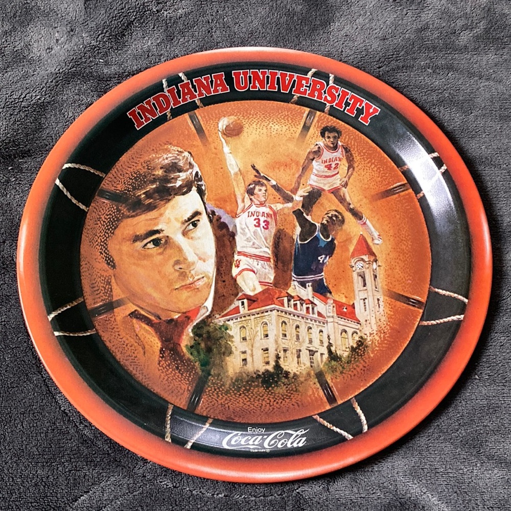 🔴⚪️ Indiana University Basketball Coca-Cola Plate 🔴⚪️
